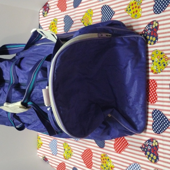 Purple Travel Gym Bag with Shoulder Strap - Picture 5 of 13